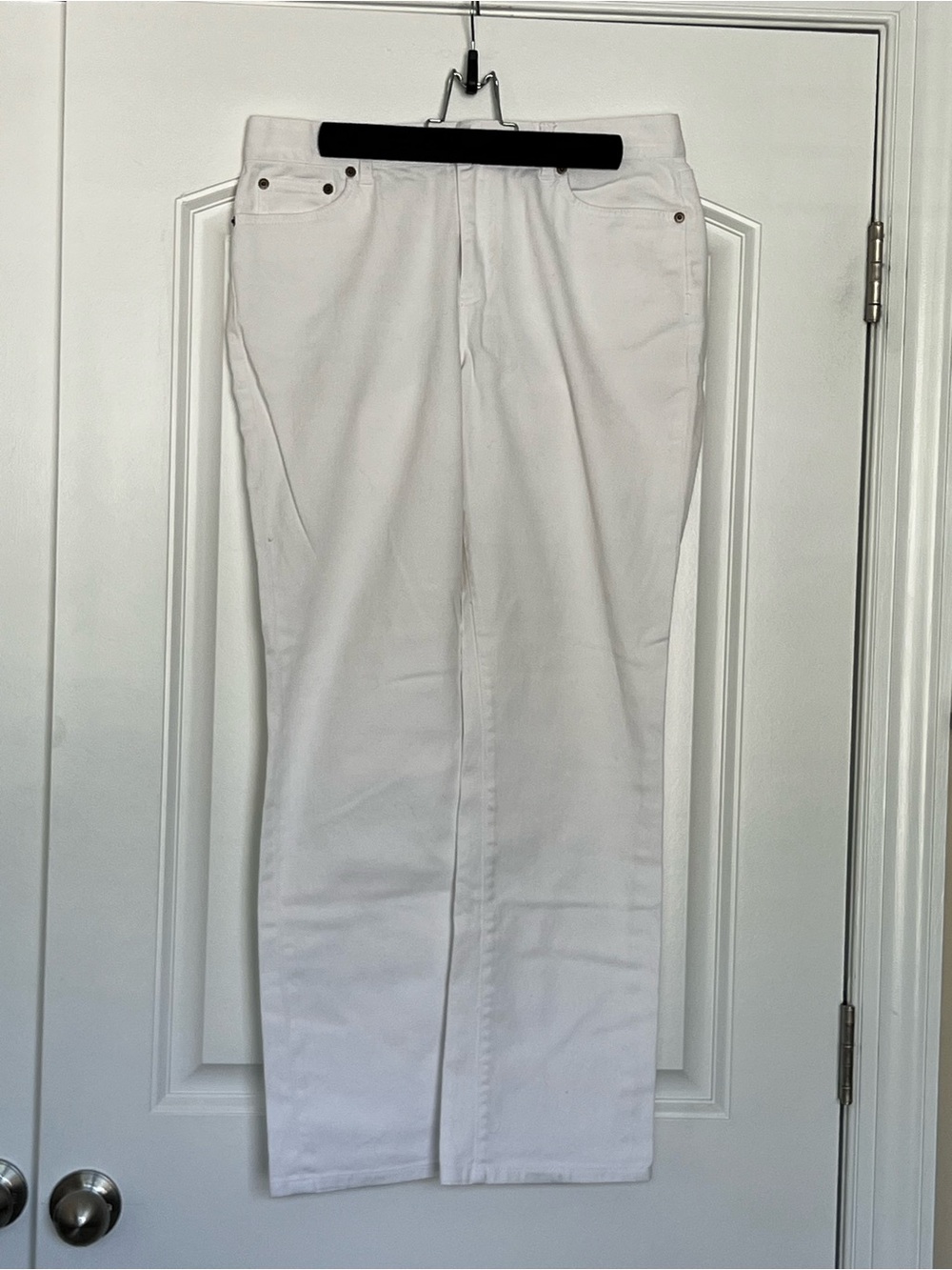 Ralph Lauren Green Label Classic Straight White Jeans Size 6